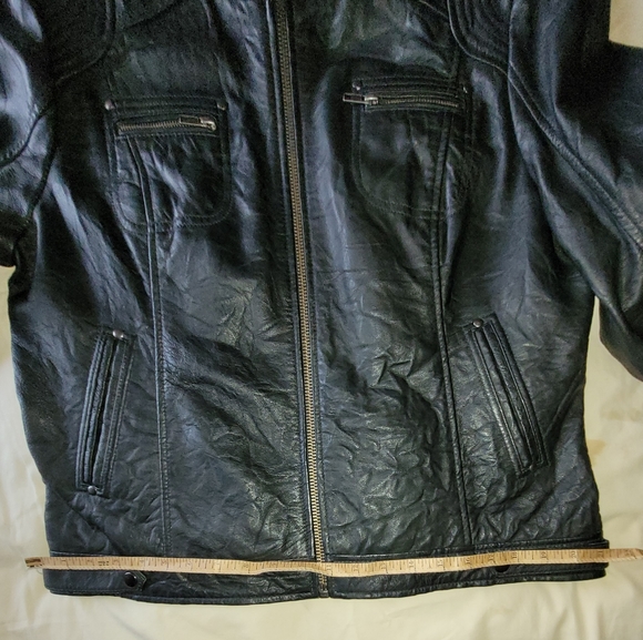 Milwaukee black leather jacket xl - Picture 6 of 9